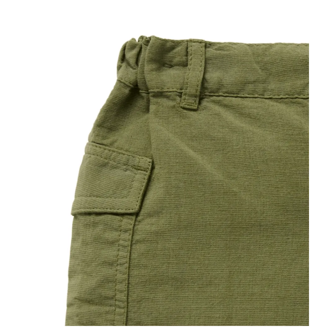 Linen Blend Shorts - Seaweed