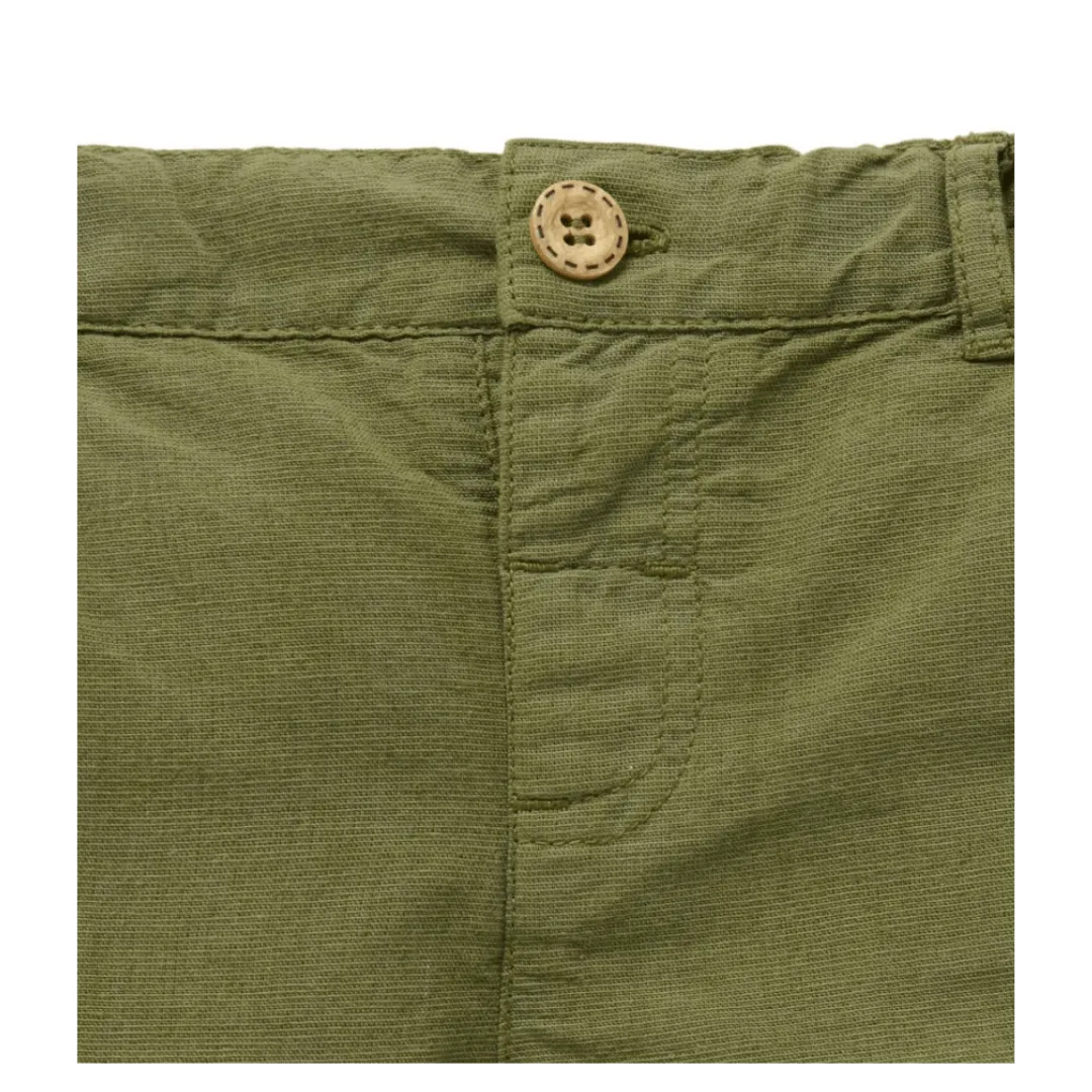 Linen Blend Shorts - Seaweed