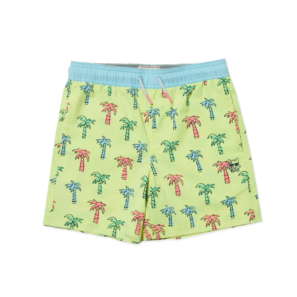 Little Trees Yellow Boys Party Short