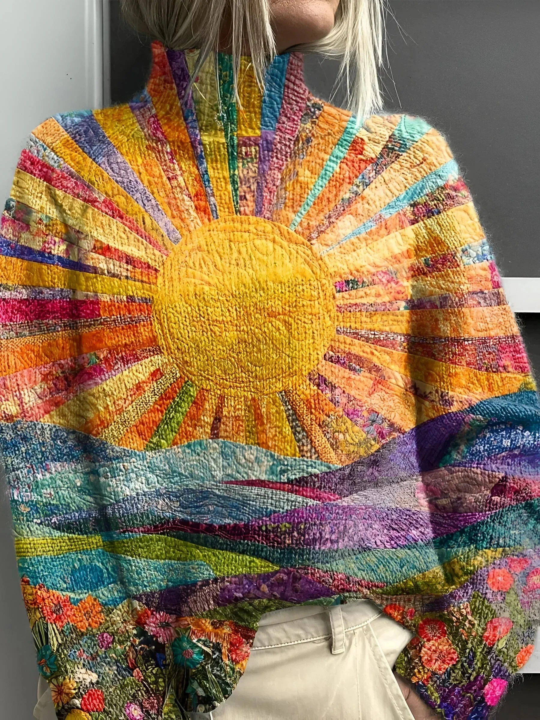 Livia | Colourful Roll Neck Jumper