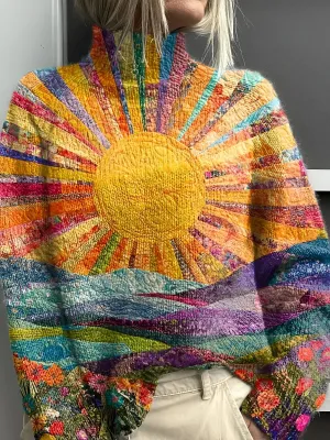 Livia | Colourful Roll Neck Jumper