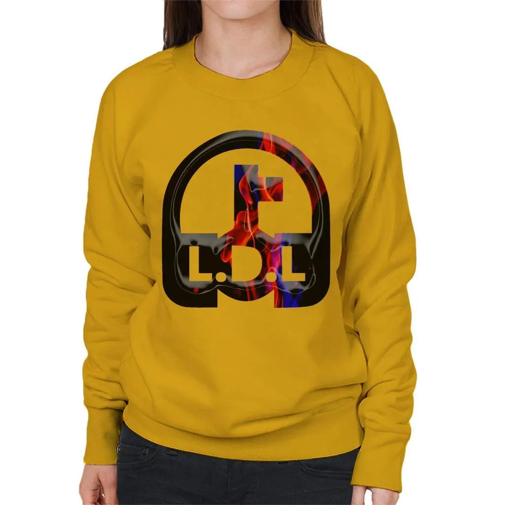 Lockdown Legends Red And Blue Logo Women's Sweatshirt