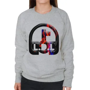 Lockdown Legends Red And Blue Logo Women's Sweatshirt