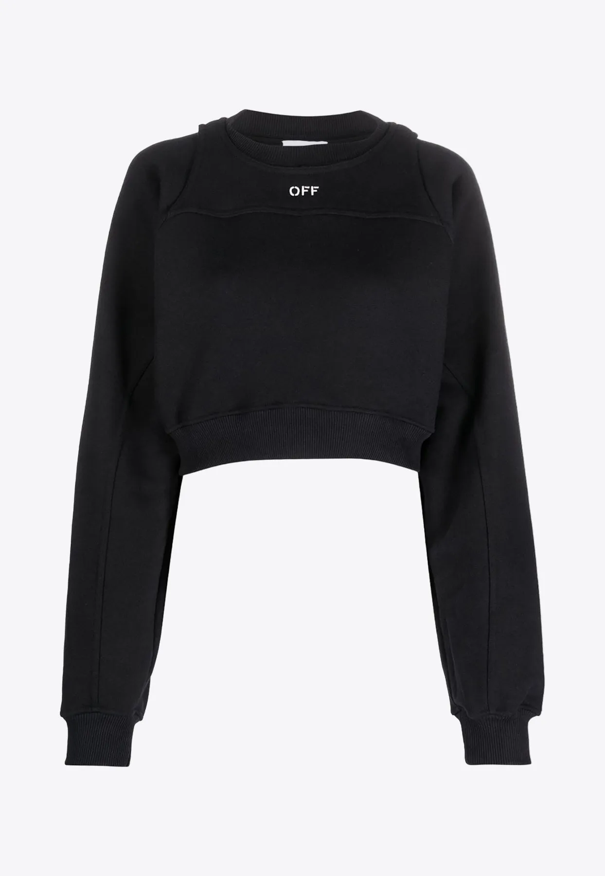 Logo Cropped Hoodie