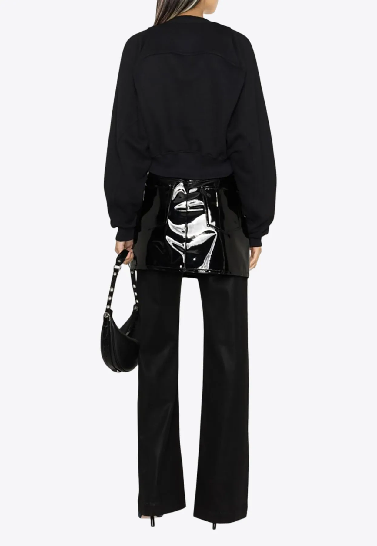 Logo Cropped Hoodie
