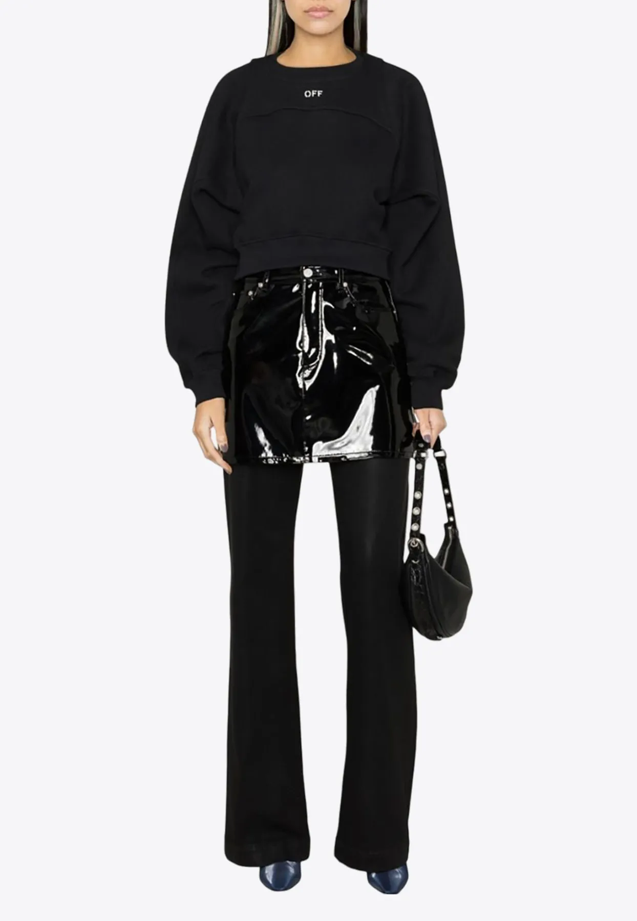 Logo Cropped Hoodie