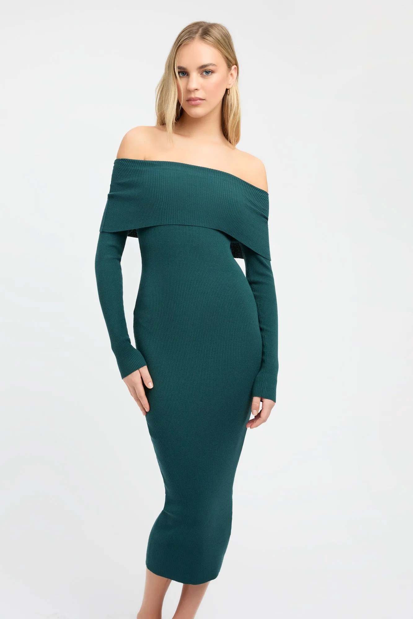 Lola Fold-Down Midi Dress