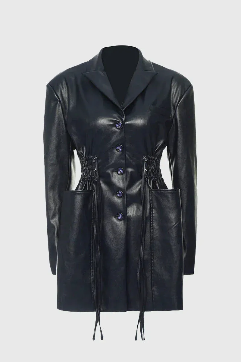 Long jacket with pockets, Amelia