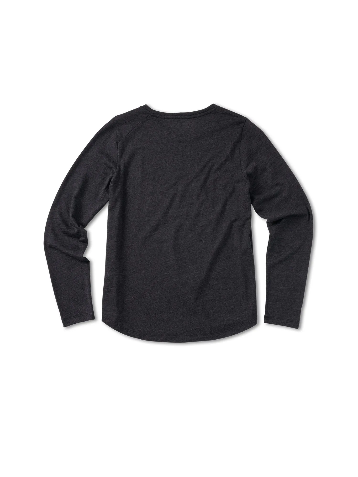 Longsleeve Merino - Dark Grey Melange (Female)