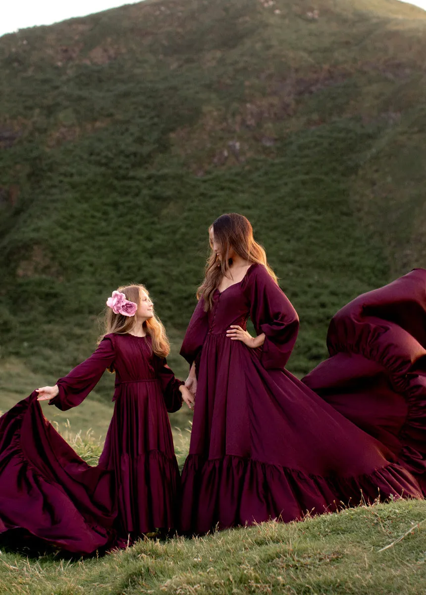 Lorna Impact Dress in Plum