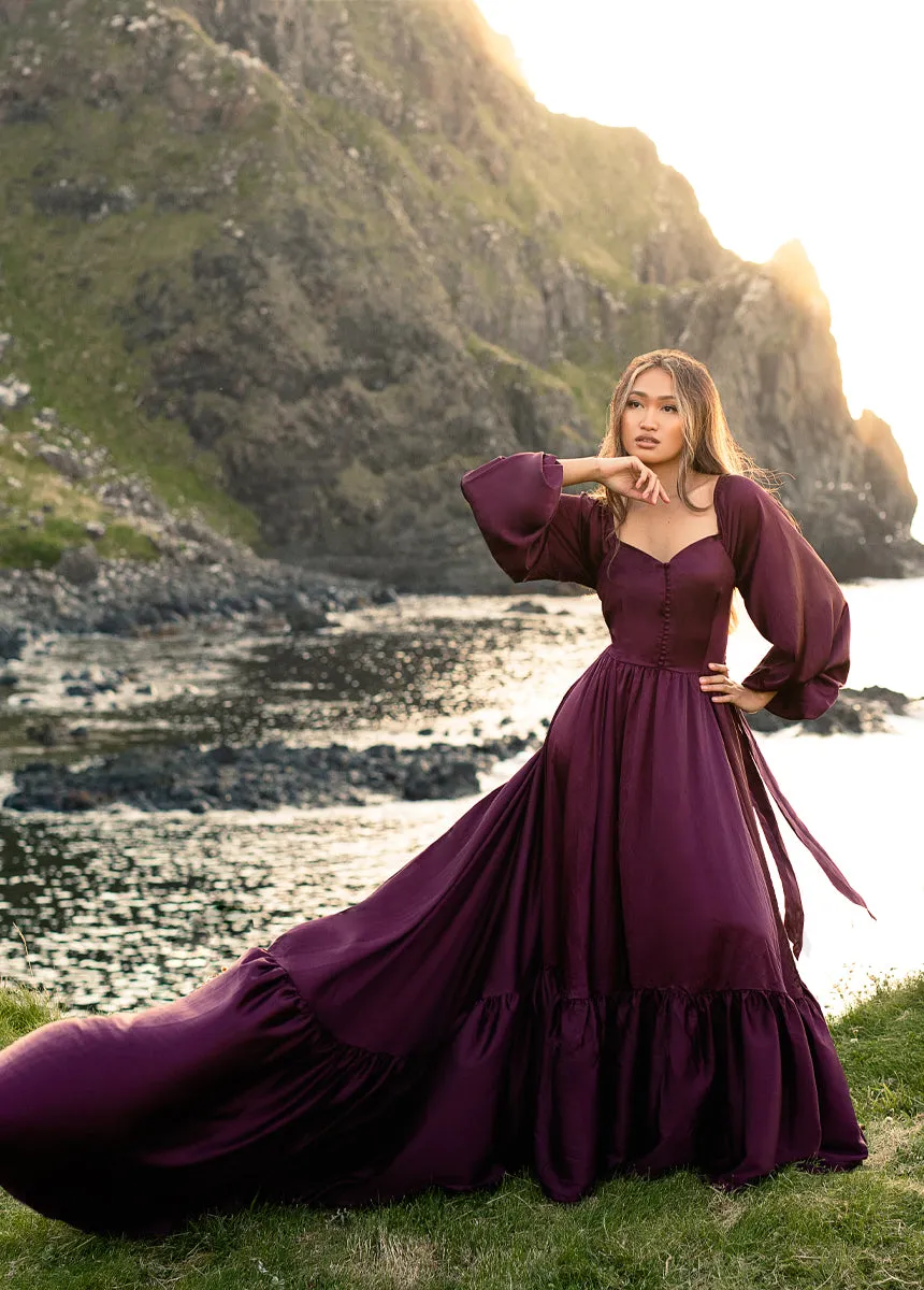 Lorna Impact Dress in Plum