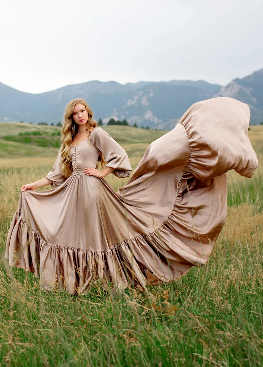 Lorna Impact Dress in Stone