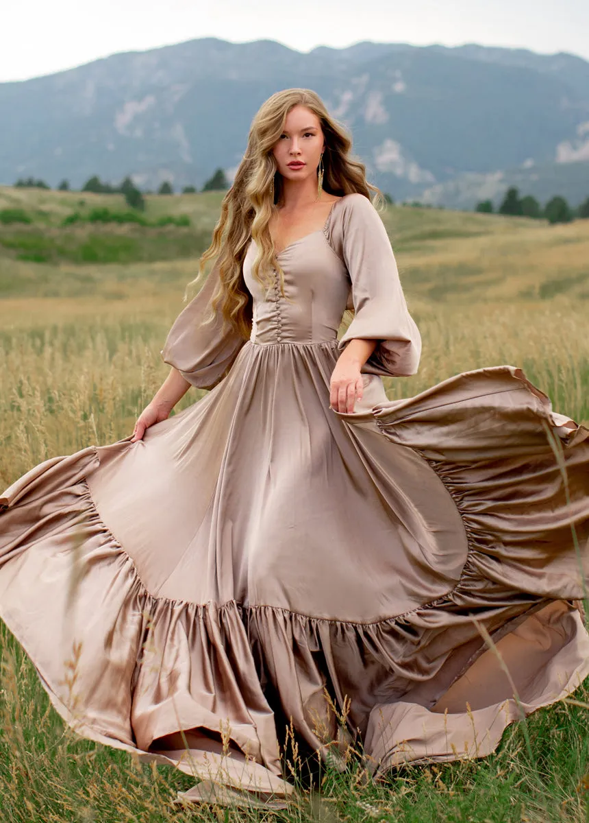 Lorna Impact Dress in Stone