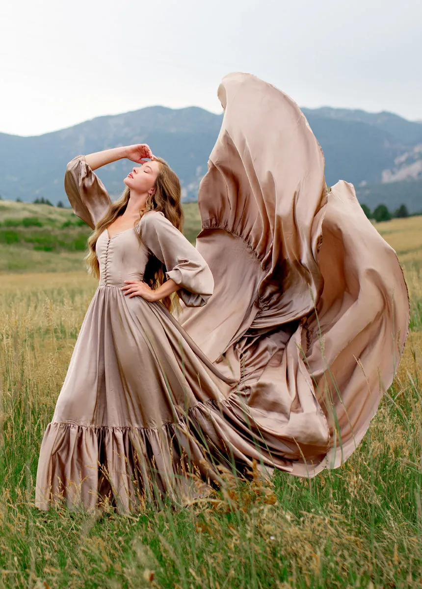 Lorna Impact Dress in Stone