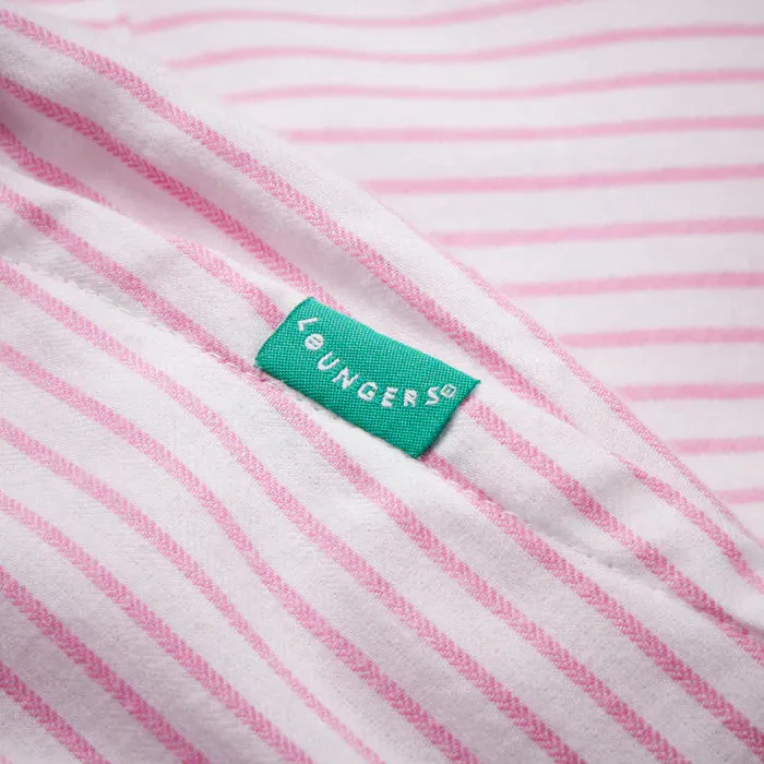 Loungers Saola Womens short shorts - pink stripe