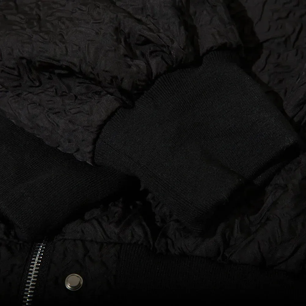 MA1 Quilted White Bomber Jacket