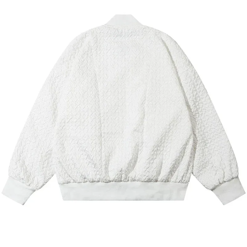 MA1 Quilted White Bomber Jacket