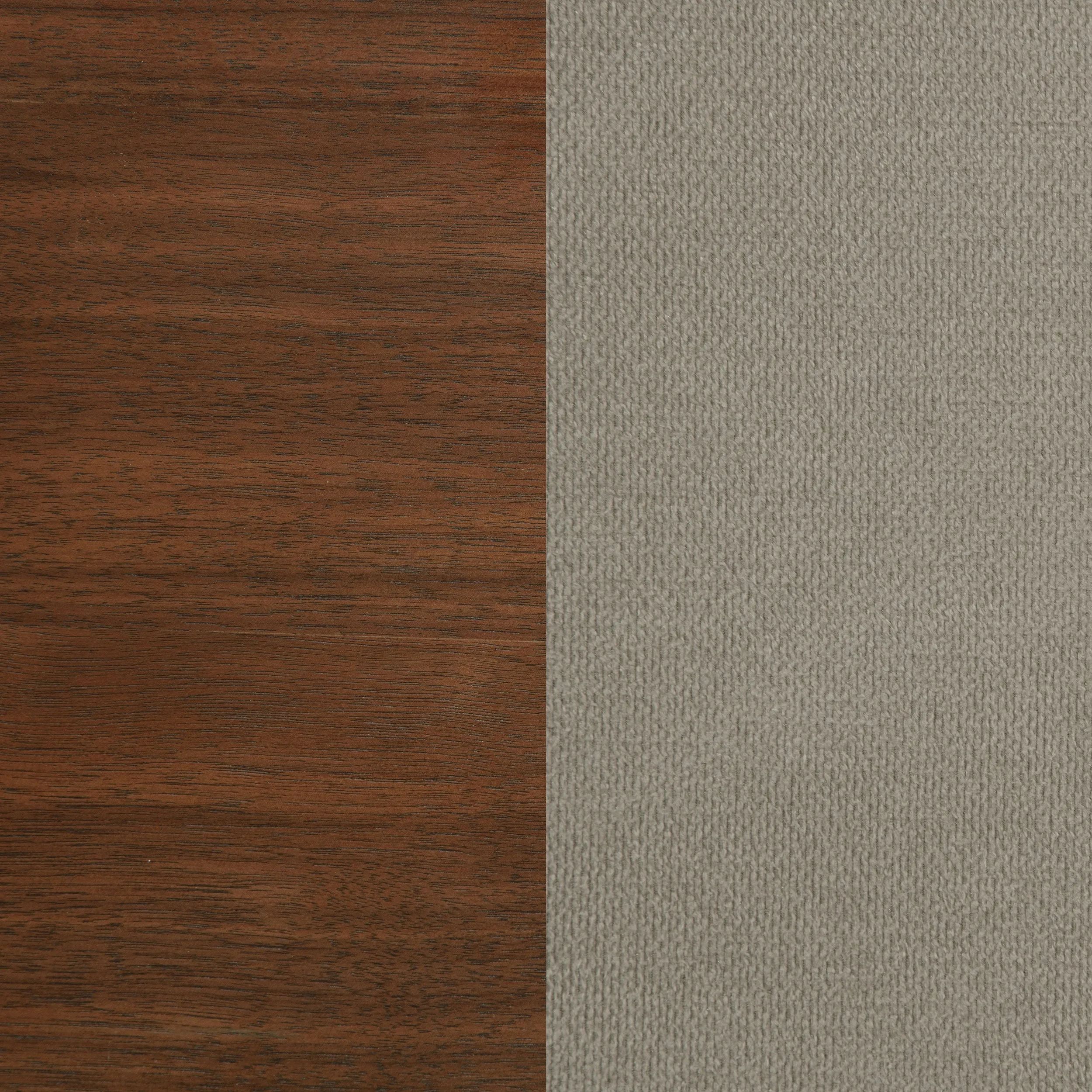 Maderia 57-inch Upholstered Queen Panel Bed Walnut