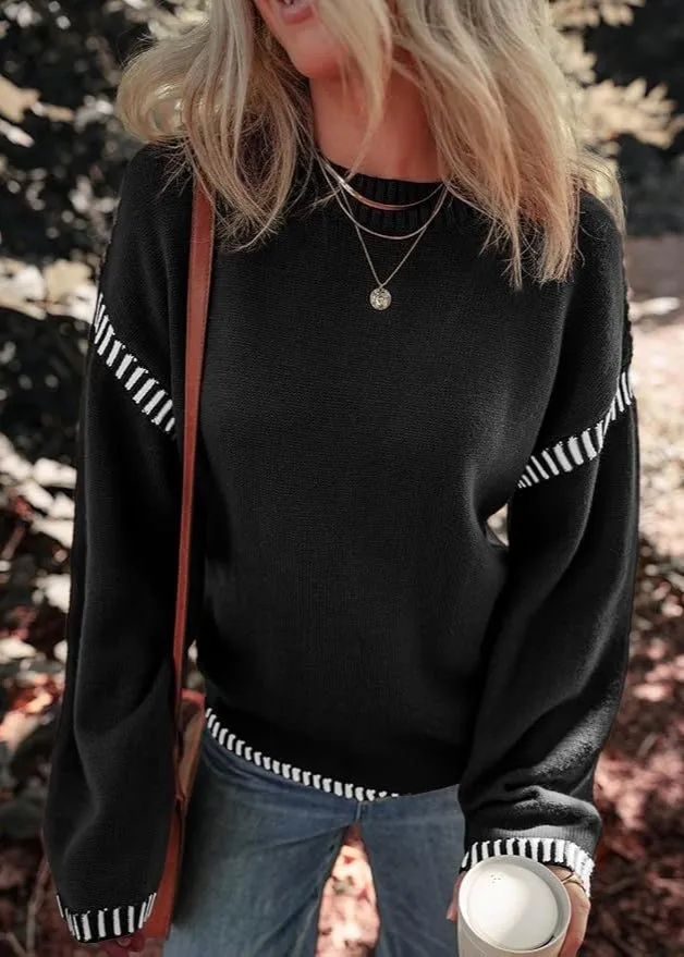 Maisie | Chic Contrast Sweater