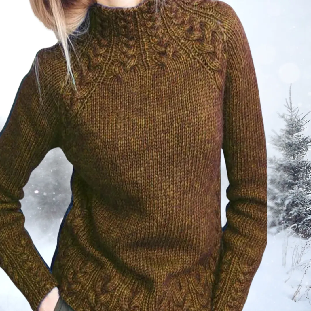 Marijke | Elegant High Neck Sweater