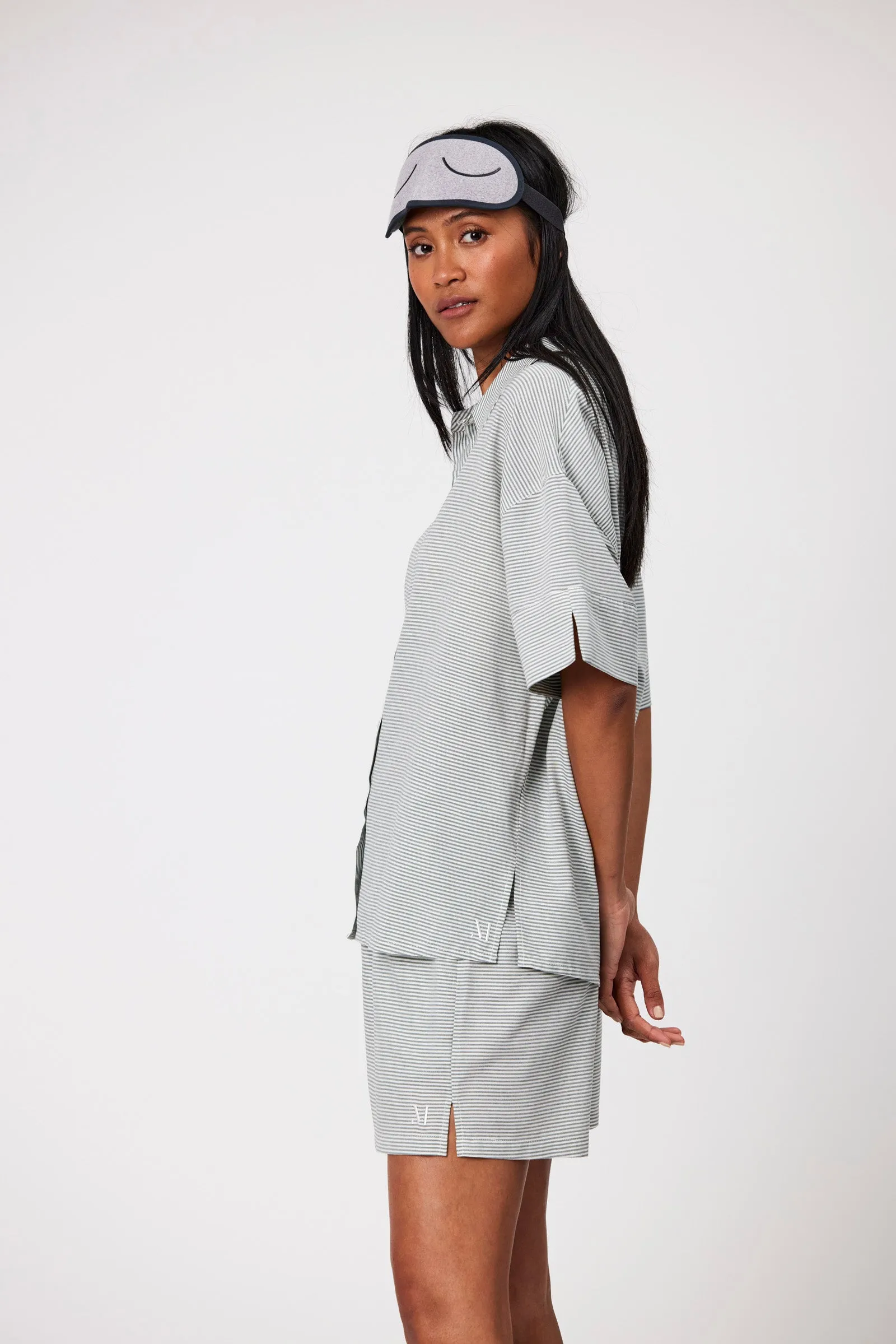 Marlow PJ Set - Olive Stripe