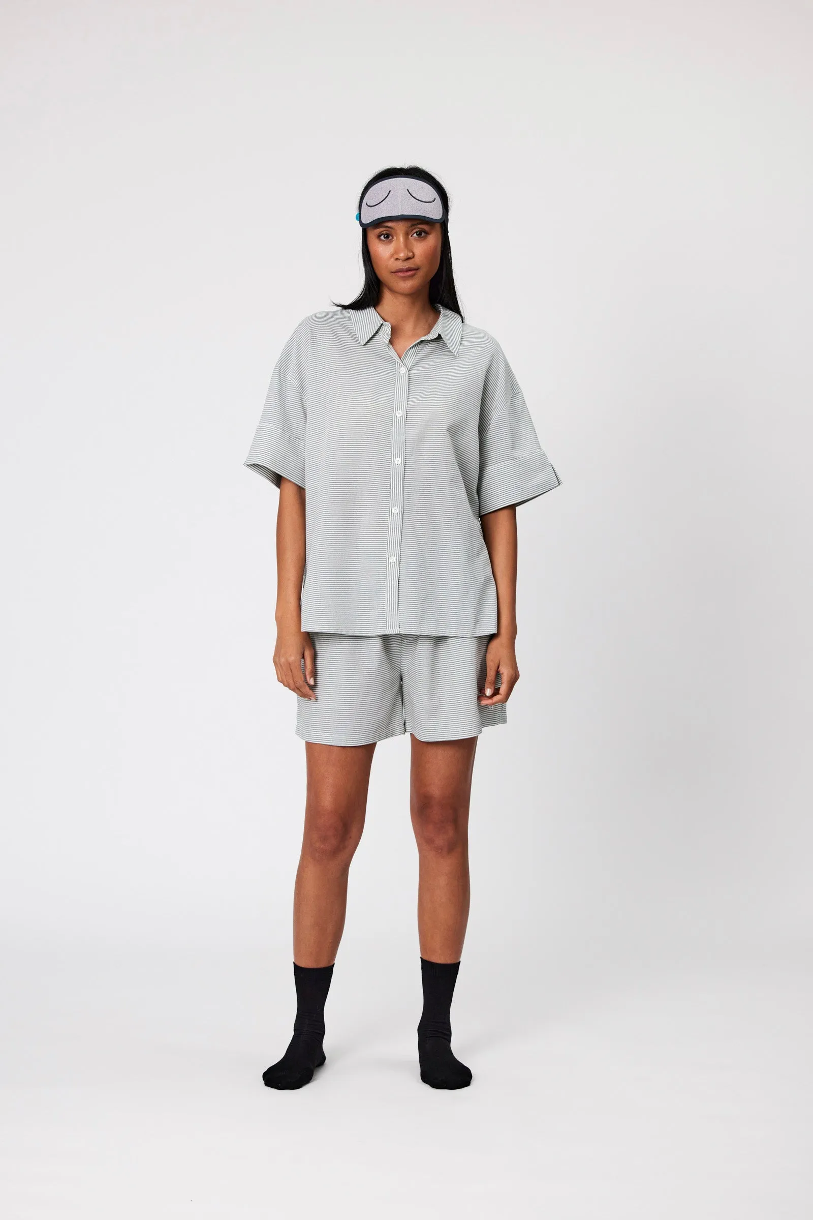 Marlow PJ Set - Olive Stripe