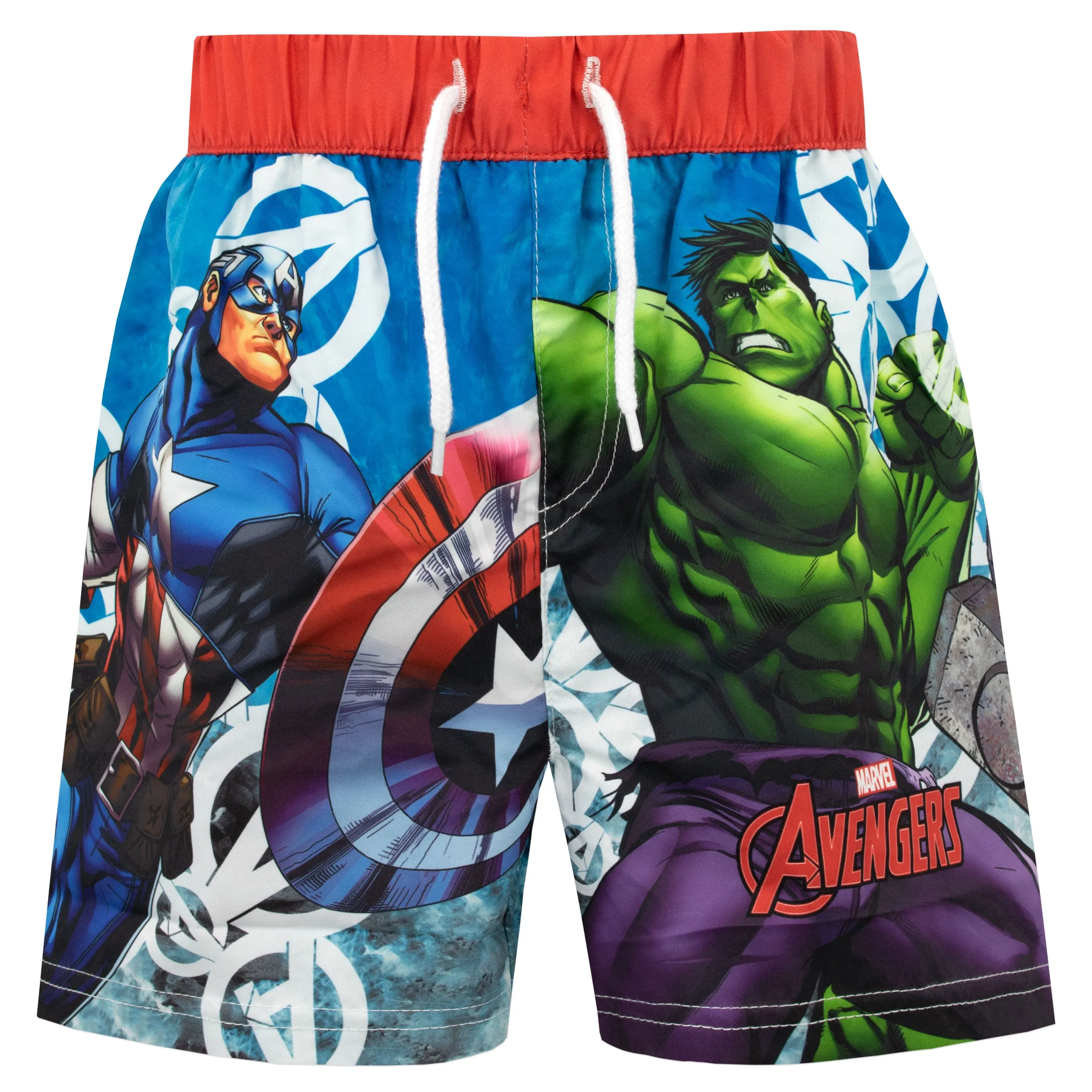 Marvel Avengers Swim Shorts - Captain America & The Hulk