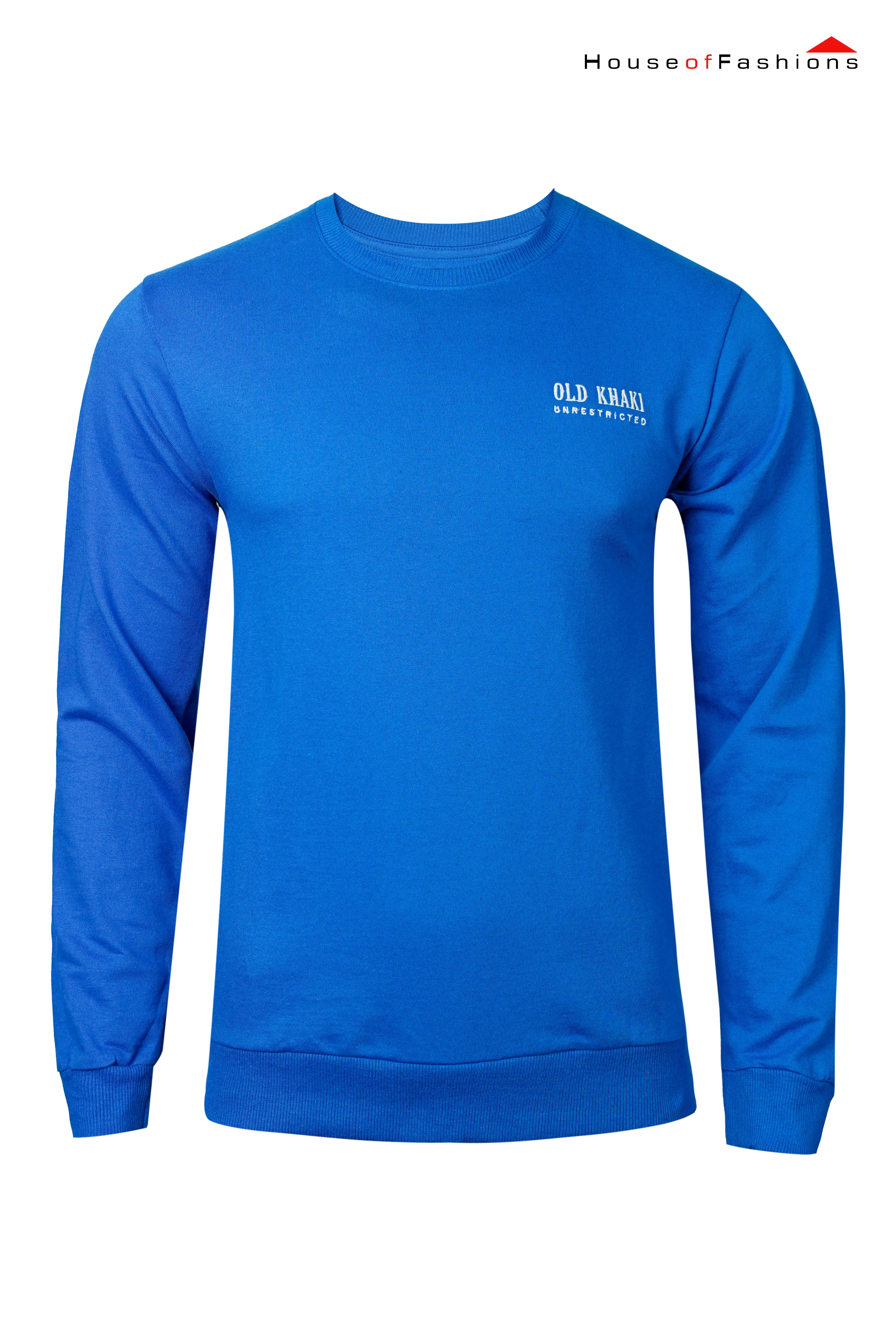 Men Full Sleeve Embroidery Sweatshirt