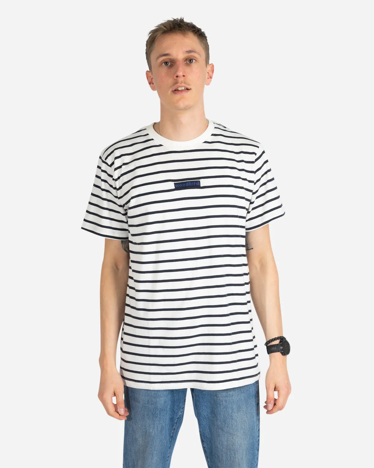 Menak stripe tee - Kit/Navy