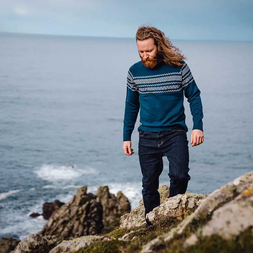 Mens Flakstad Fairisle Crew Sweater