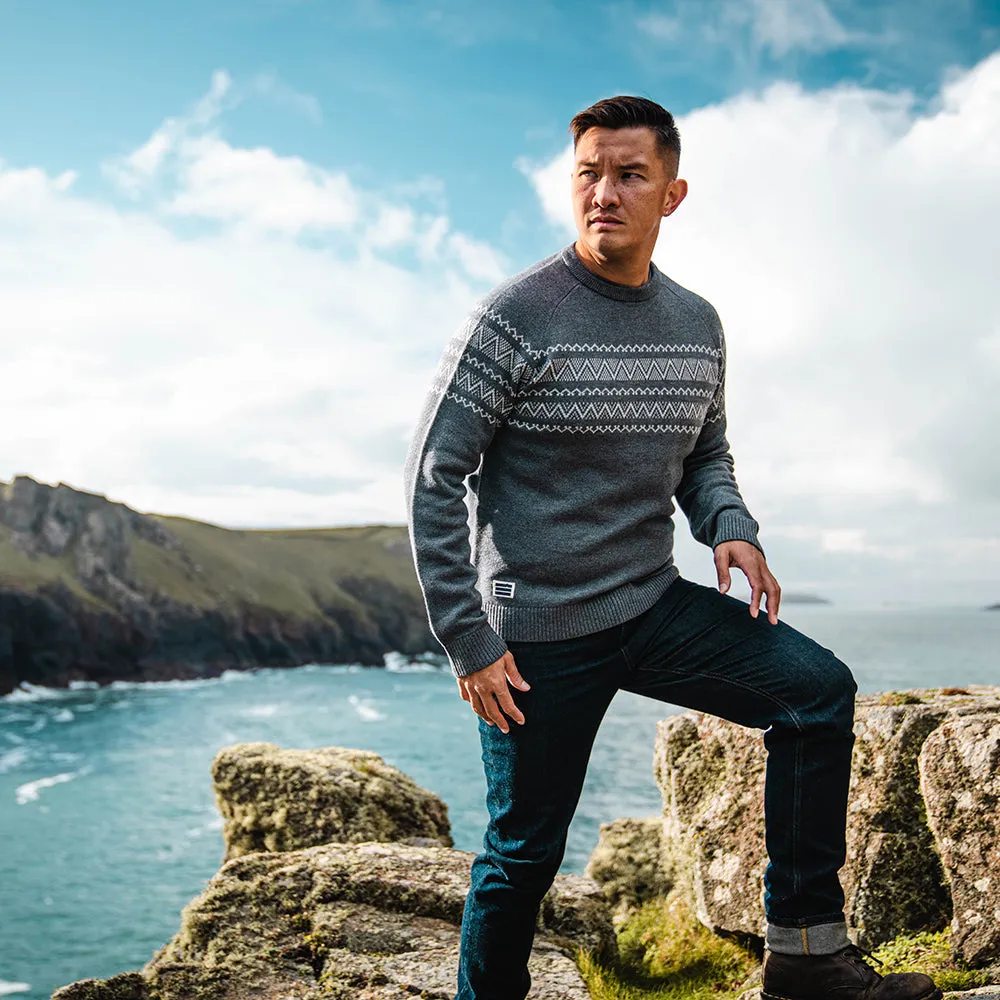 Mens Flakstad Fairisle Crew Sweater