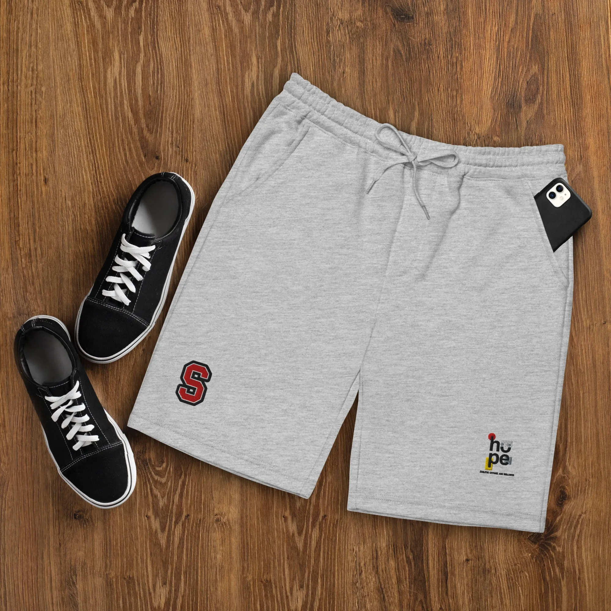 Men's Fleece Shorts S Performance - Soft & Comfy Athletic Wear