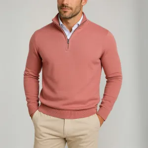 Men’s Knitted Top – Half-Zip – Regular Fit – Smart Casual – Autumn/Winter