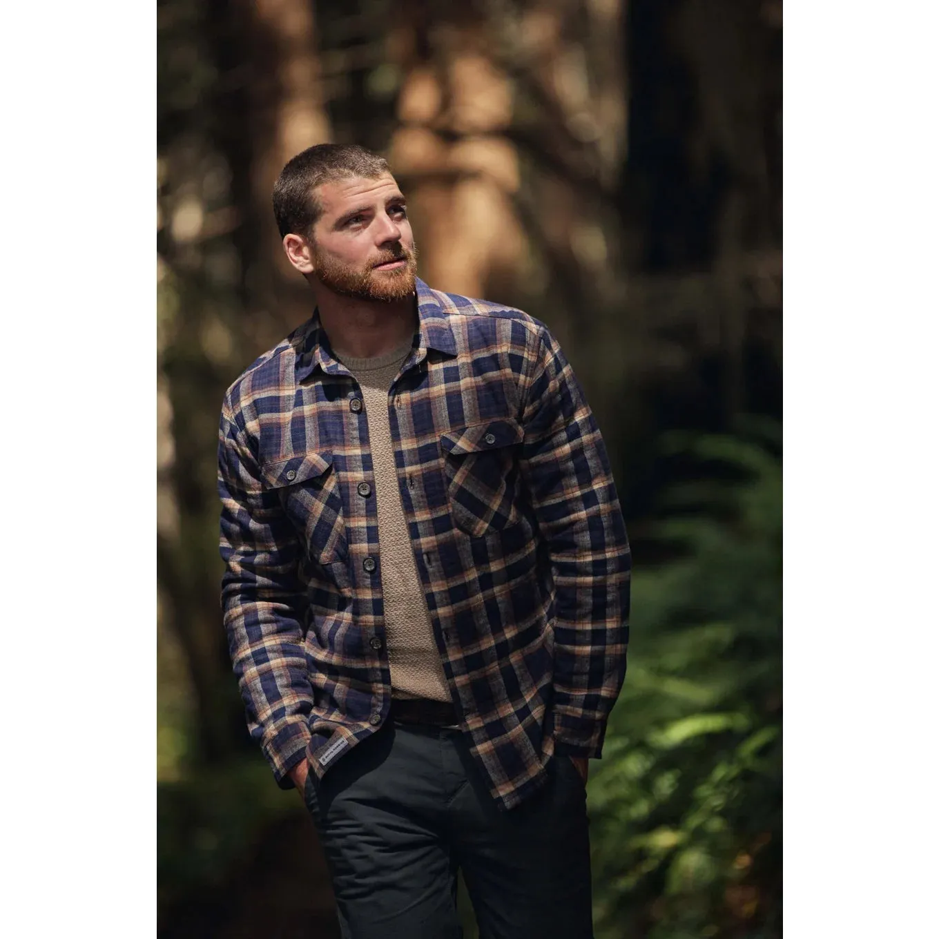 Men's Snowcap Lined Flannel L/S