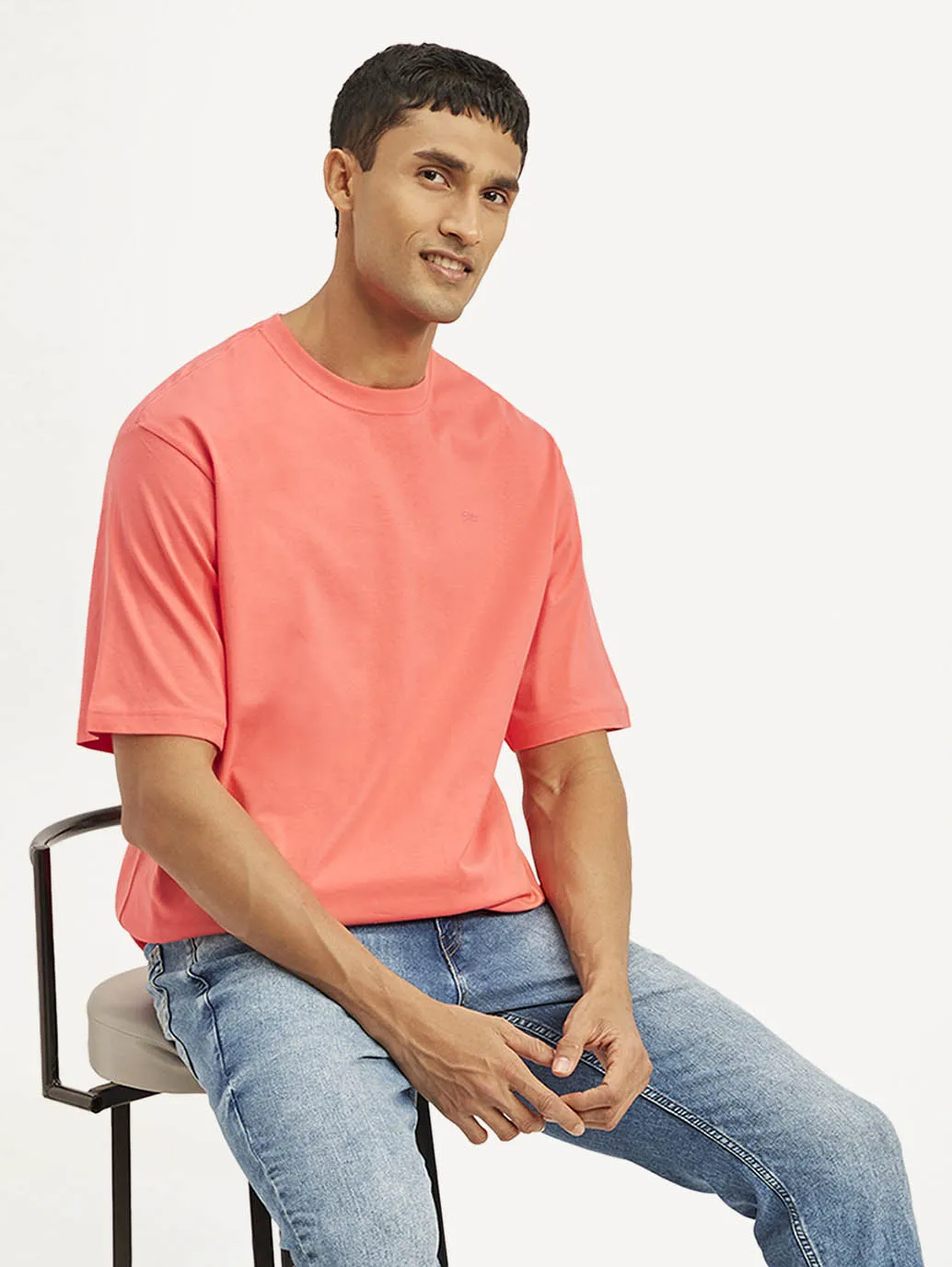 Men's Solid Loose Fit T-Shirt