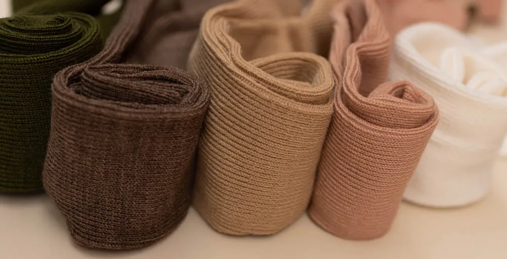 Merino Blend Tights with Braces - Mellow Pink