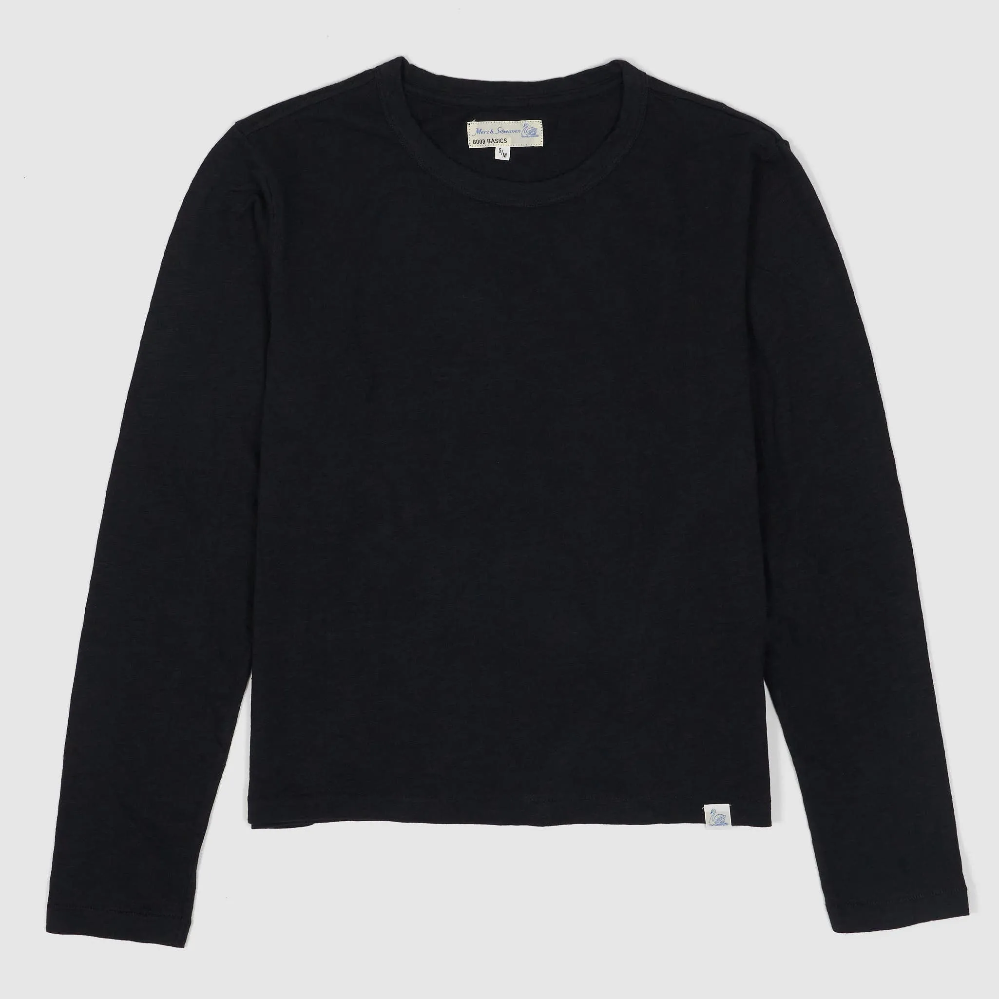 Merz b. Schwanen Ladies Long Sleeve Crew Neck Basic T-Shirt