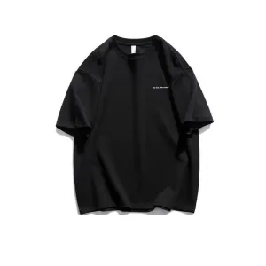 Minimalist Cotton Tee with Motivational Script