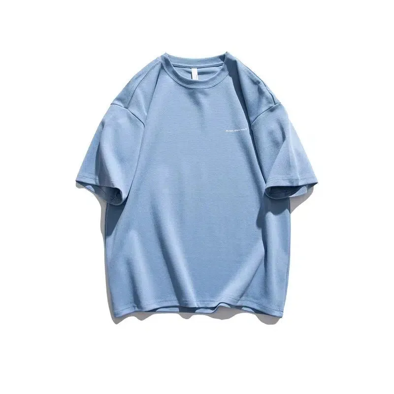 Minimalist Cotton Tee with Motivational Script