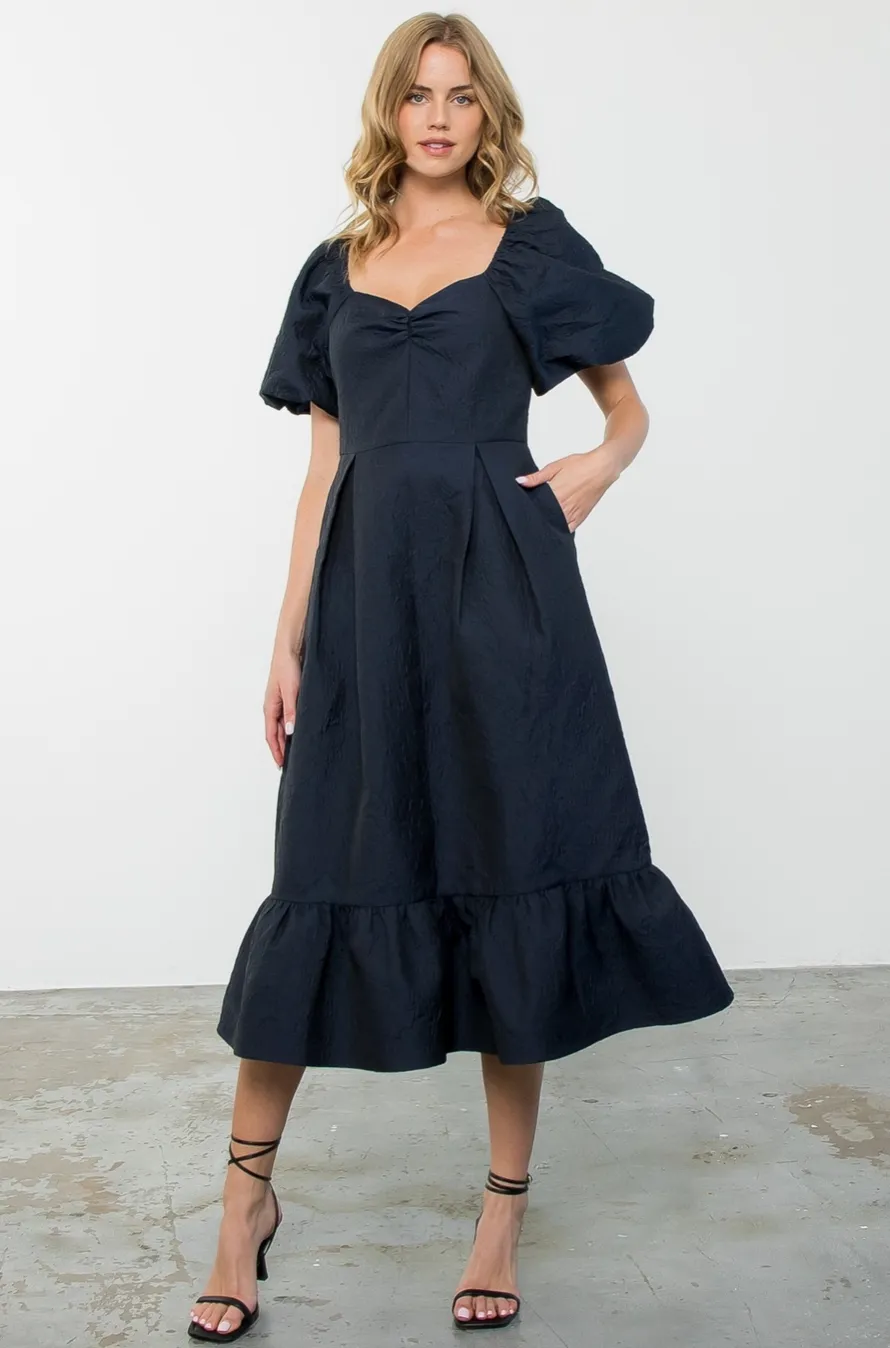Miranda Dress -- Navy