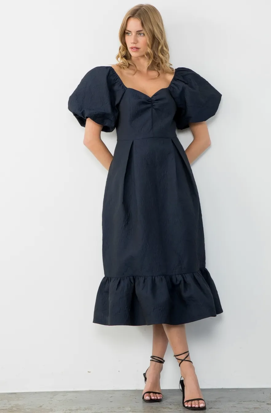 Miranda Dress -- Navy