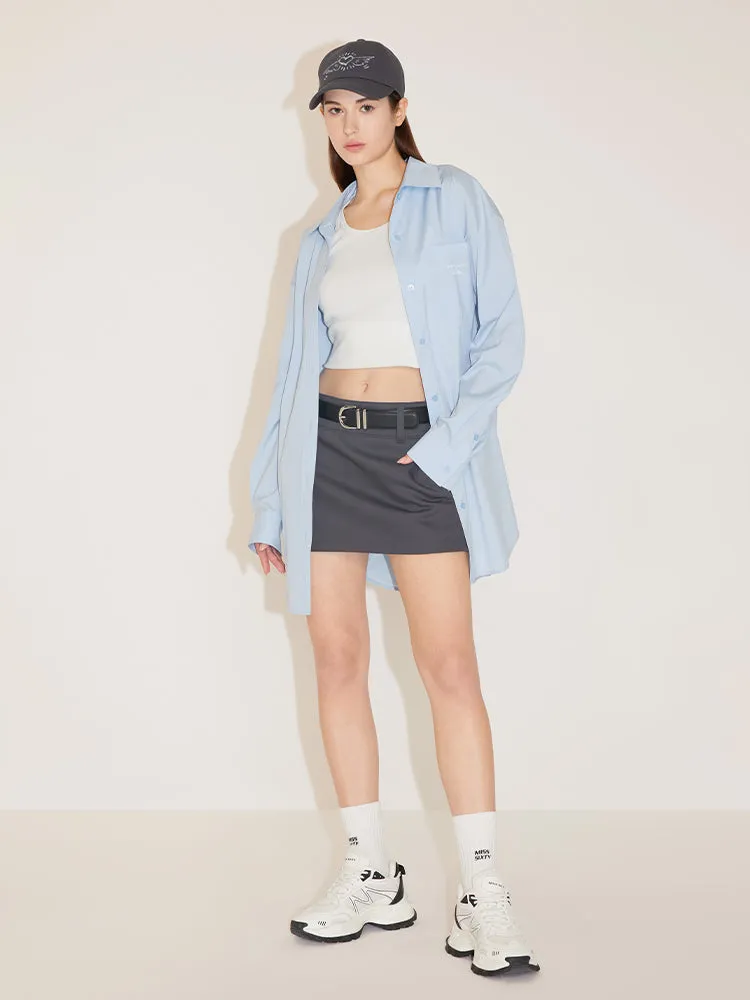 Miss Sixty x Keith Haring Capsule Collection Baby Blue Printed Shirt