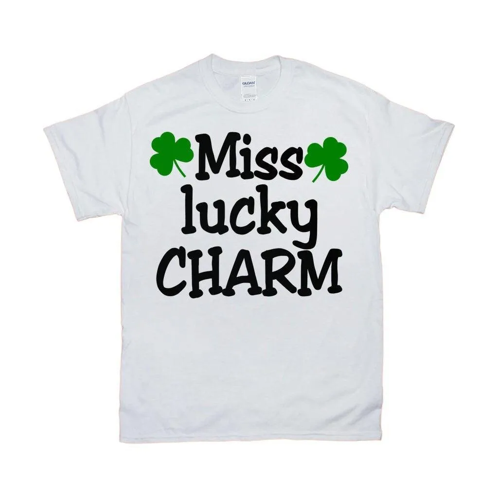 Miss/Mister Lucky Charm T-Shirts, Couple St. Patrick&#39;s Day T-shirt, St. Patrick&#39;s Day, Miss Lucky Charm, Funny St Patrick Tee, Lucky in Love