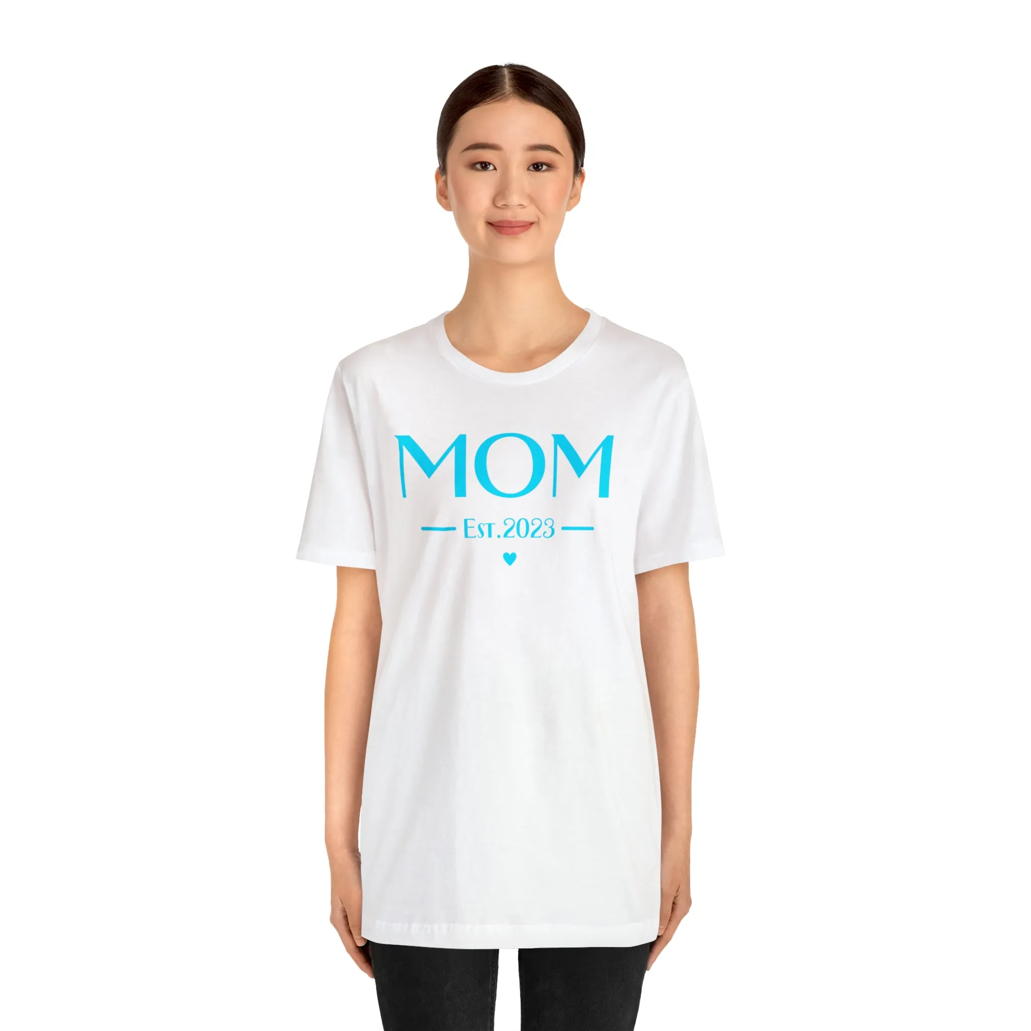Mom Est. 2023 Baby T-Shirt | Mom to Be Tee |  Bella Canvas 3001 Unisex |  Here Comes the Baby Short Sleeve Tshirt