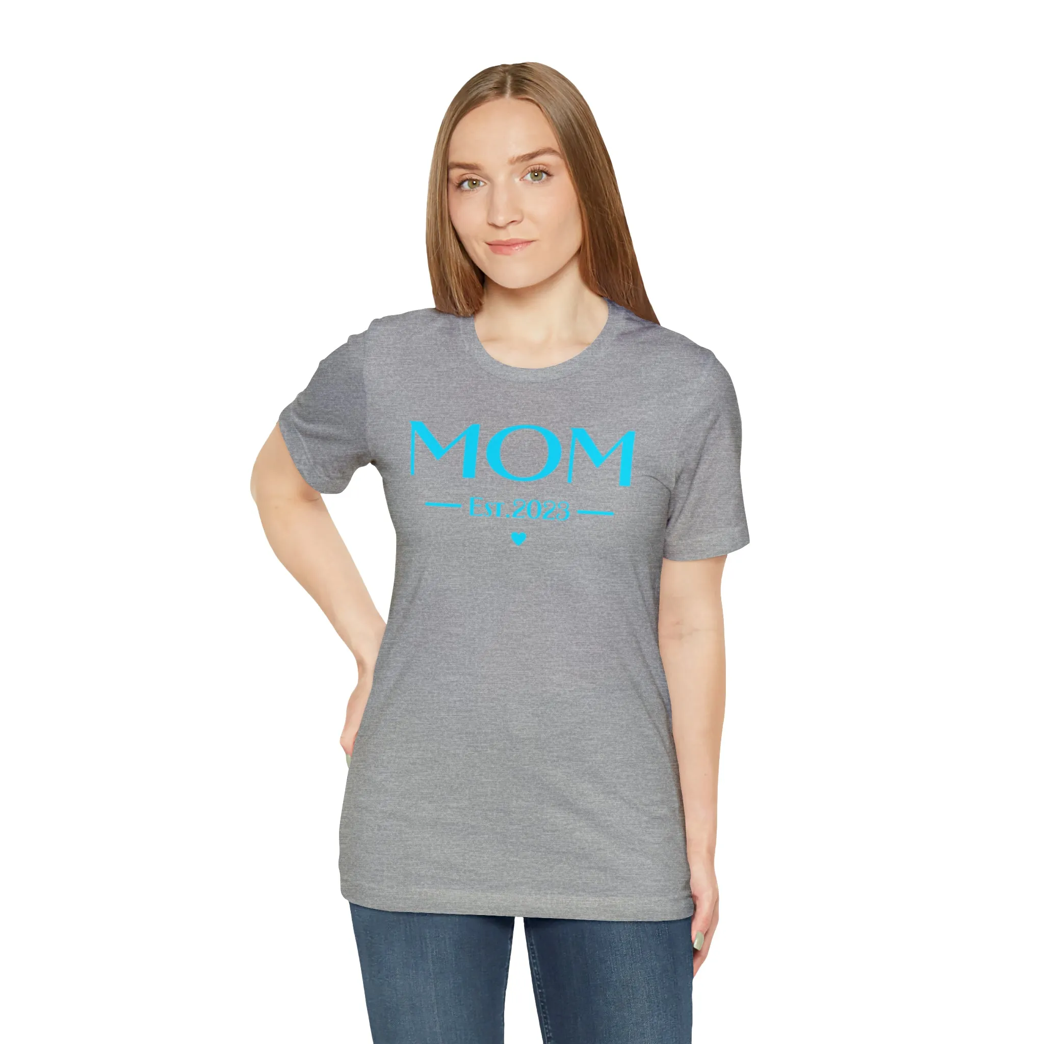 Mom Est. 2023 Baby T-Shirt | Mom to Be Tee |  Bella Canvas 3001 Unisex |  Here Comes the Baby Short Sleeve Tshirt