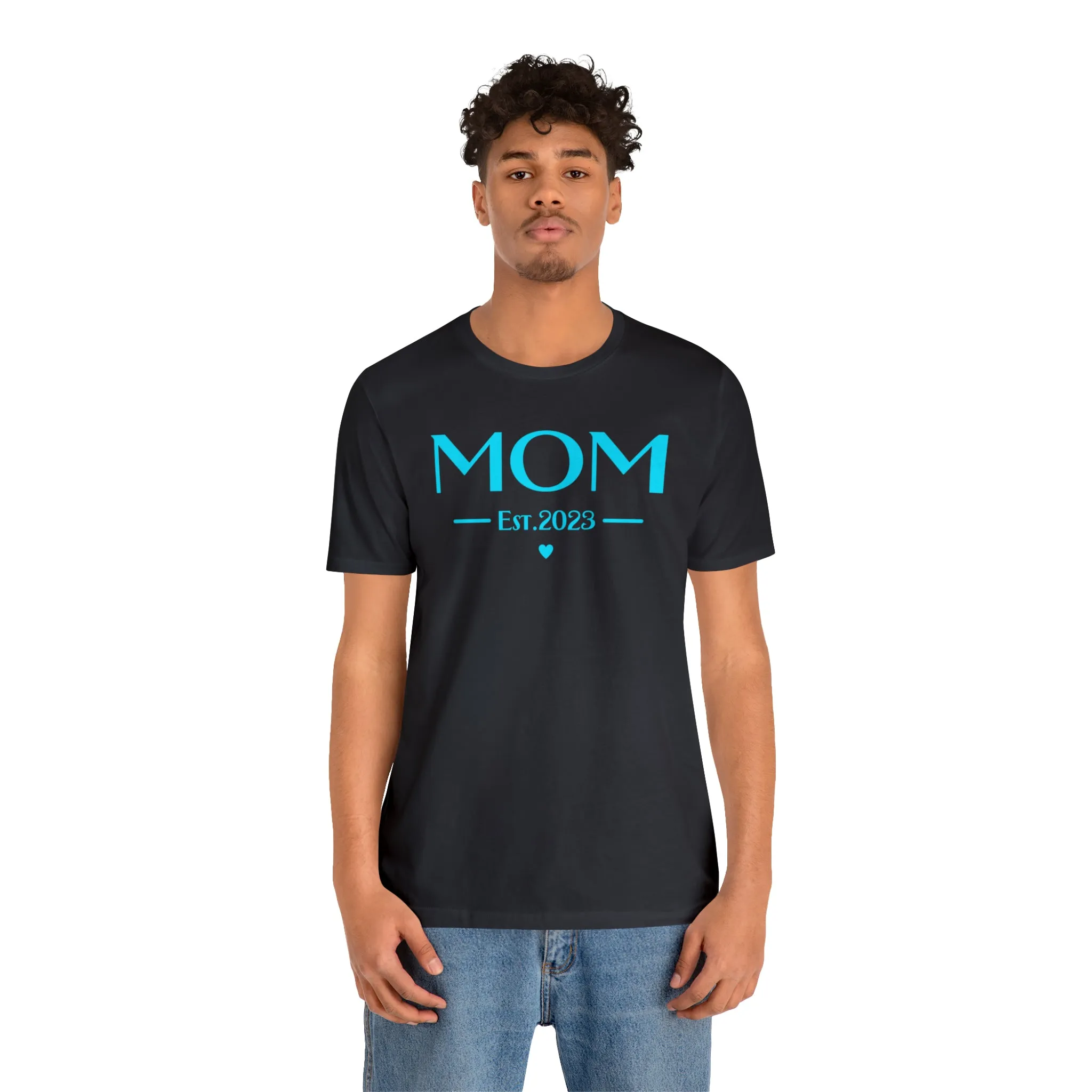 Mom Est. 2023 Baby T-Shirt | Mom to Be Tee |  Bella Canvas 3001 Unisex |  Here Comes the Baby Short Sleeve Tshirt