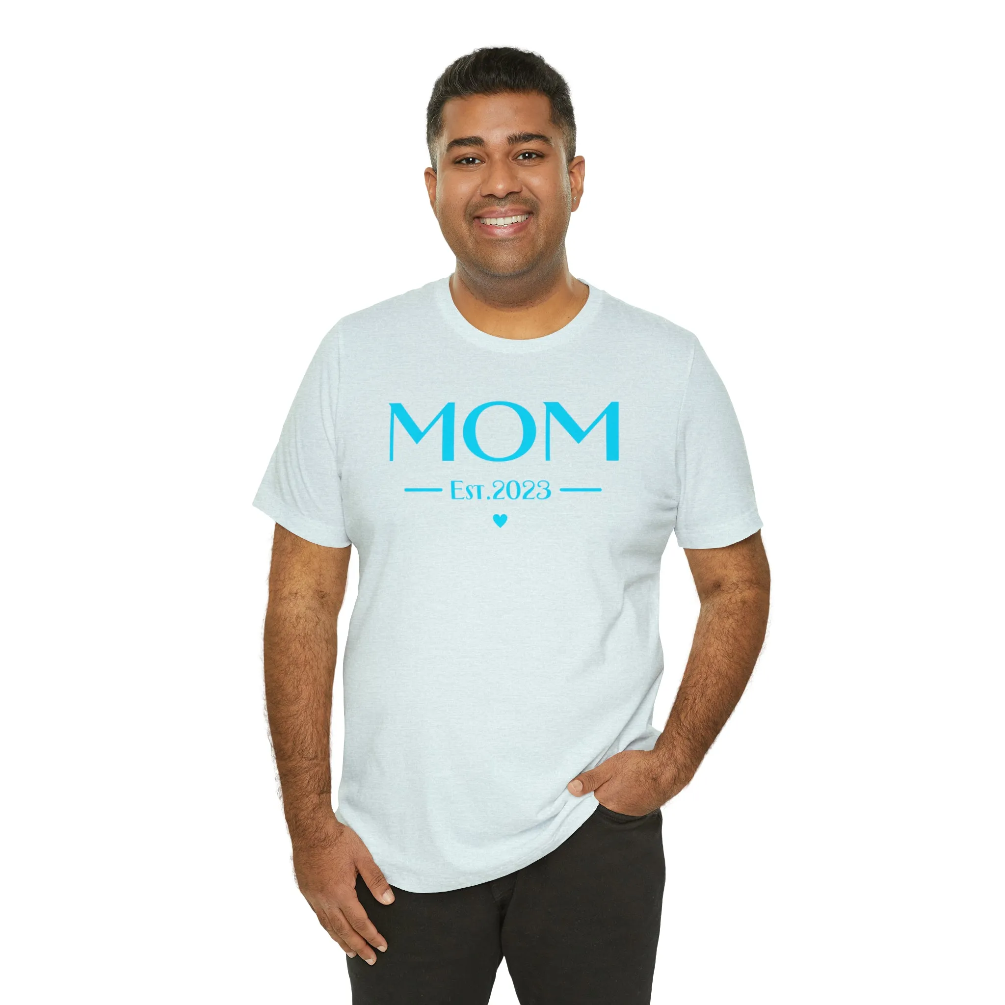Mom Est. 2023 Baby T-Shirt | Mom to Be Tee |  Bella Canvas 3001 Unisex |  Here Comes the Baby Short Sleeve Tshirt