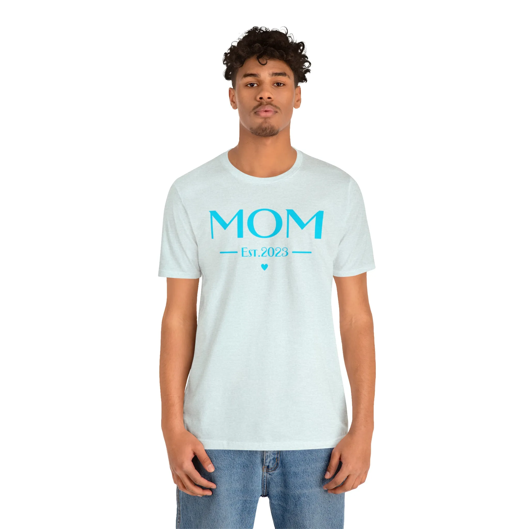 Mom Est. 2023 Baby T-Shirt | Mom to Be Tee |  Bella Canvas 3001 Unisex |  Here Comes the Baby Short Sleeve Tshirt