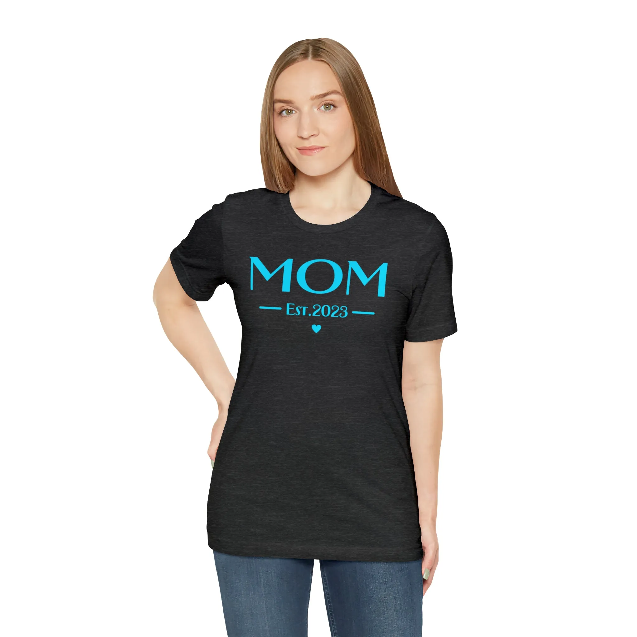 Mom Est. 2023 Baby T-Shirt | Mom to Be Tee |  Bella Canvas 3001 Unisex |  Here Comes the Baby Short Sleeve Tshirt
