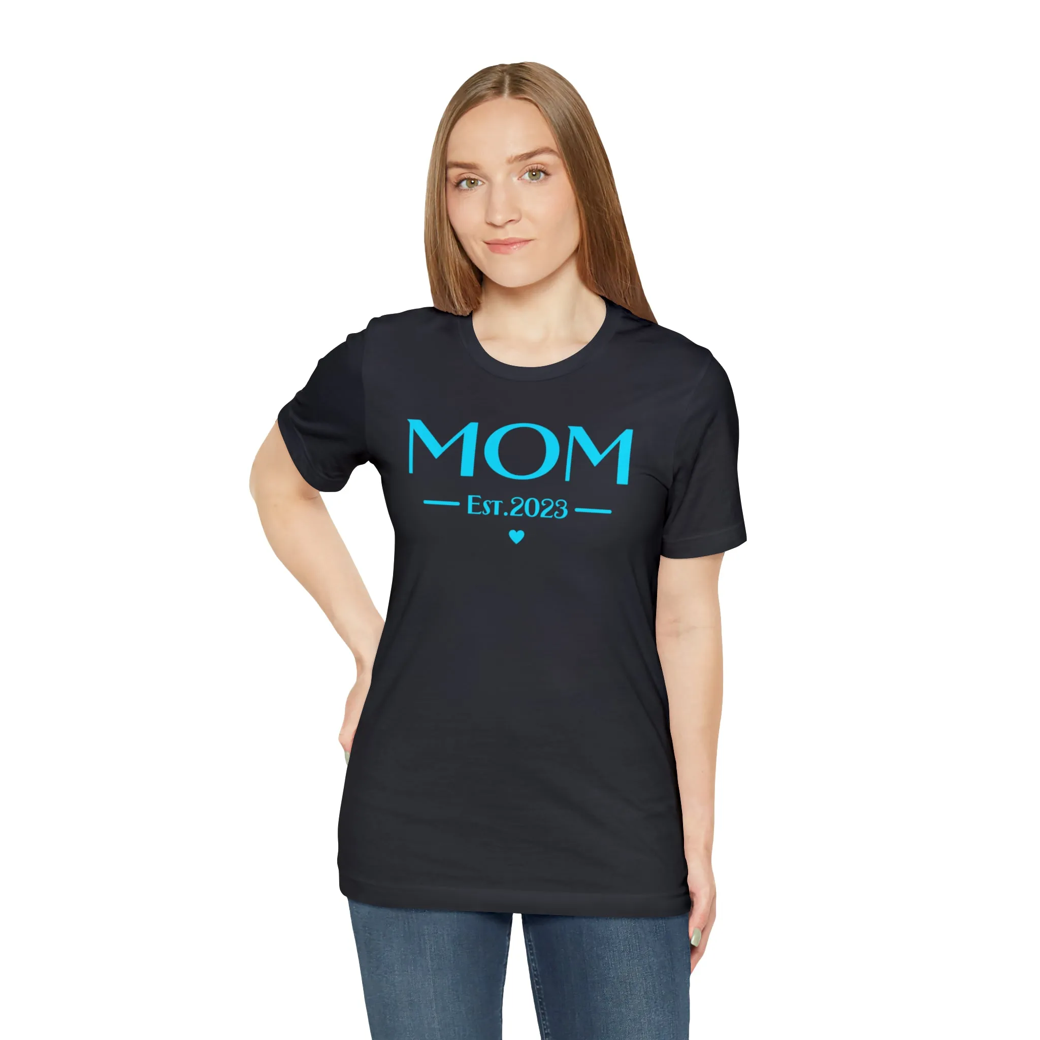 Mom Est. 2023 Baby T-Shirt | Mom to Be Tee |  Bella Canvas 3001 Unisex |  Here Comes the Baby Short Sleeve Tshirt